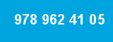 978 962 41 05 978 962 41 05